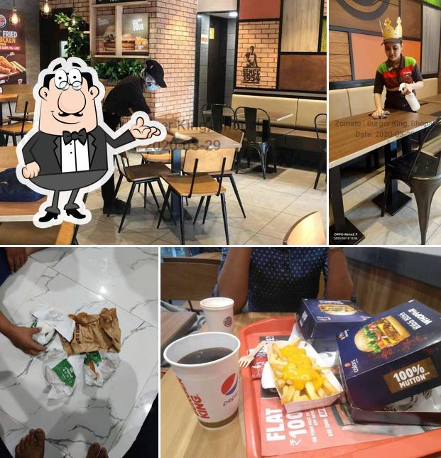 The interior of Burger King