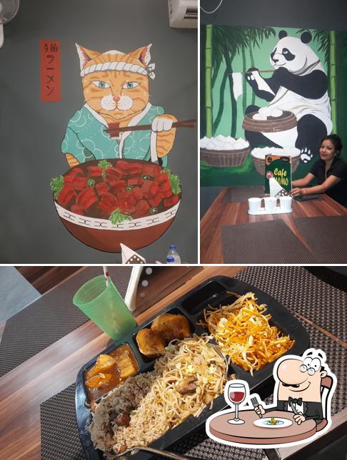 Take a look at the image displaying food and beverage at Cafe Momo Moran