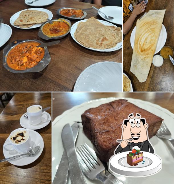 Chocolate cake at Indian coffee house