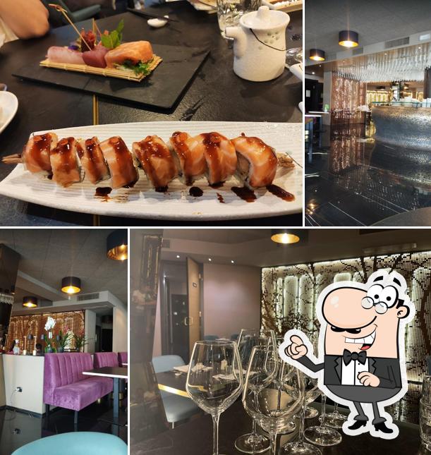 Gli interni di Kiiro Sushi