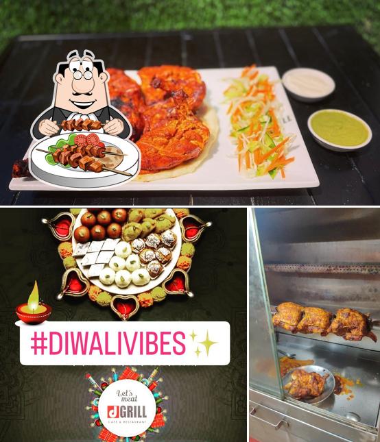 Food at D grill restaurant