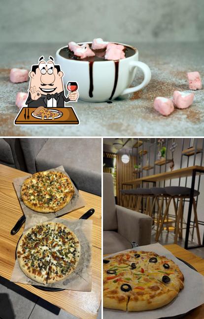 Pick pizza at Devi Coffee Day