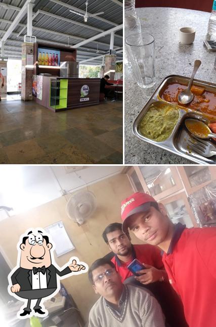 This is the photo displaying interior and dessert at Main Canteen