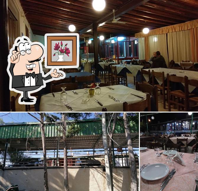 La interni e esterno del ristorante