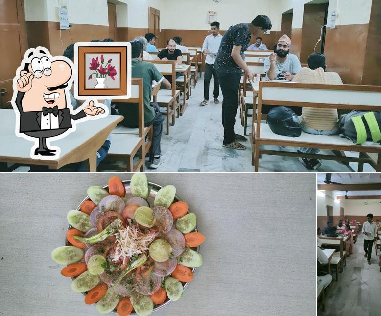 Among various things one can find interior and food at Shree Krishna Restaurant