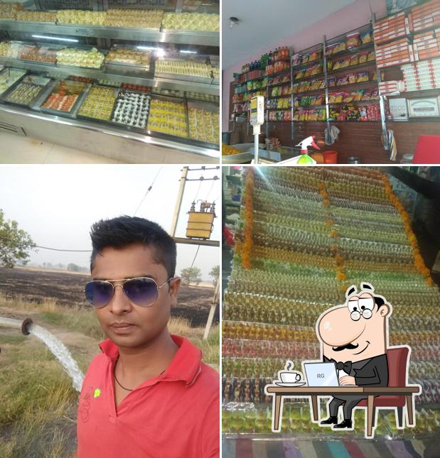 The interior of Swami Sweets
