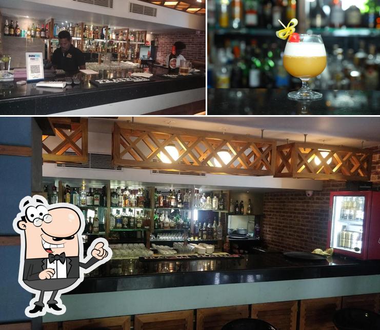 Take a look at the photo displaying interior and food at Soma Bar & Restaurant