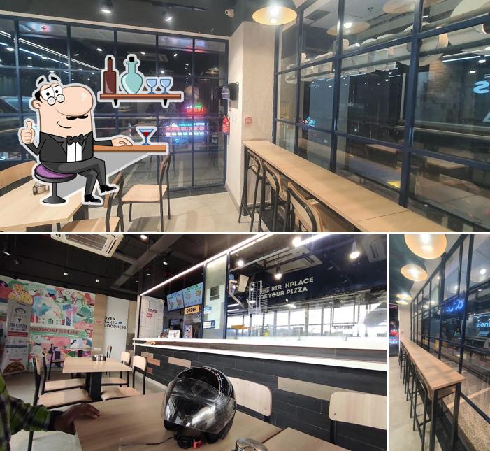 The interior of Domino's Pizza Gomti Nagar, Lucknow