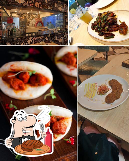 Get meat meals at Kiraanz Oasis of Taste Pure Veg Restaurant & Cafe in Newtown, Kolkata