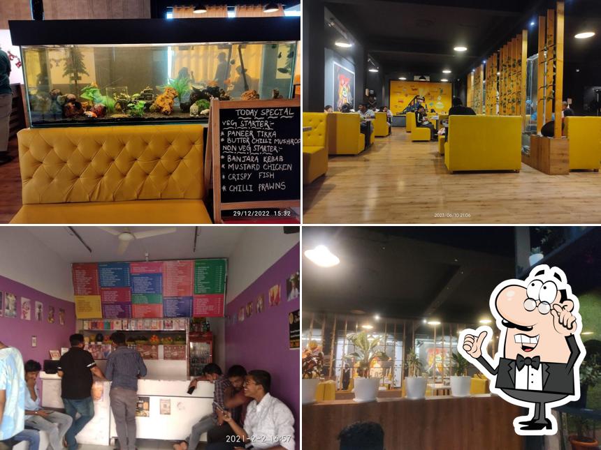The interior of Sri Rajdhani Restaurant