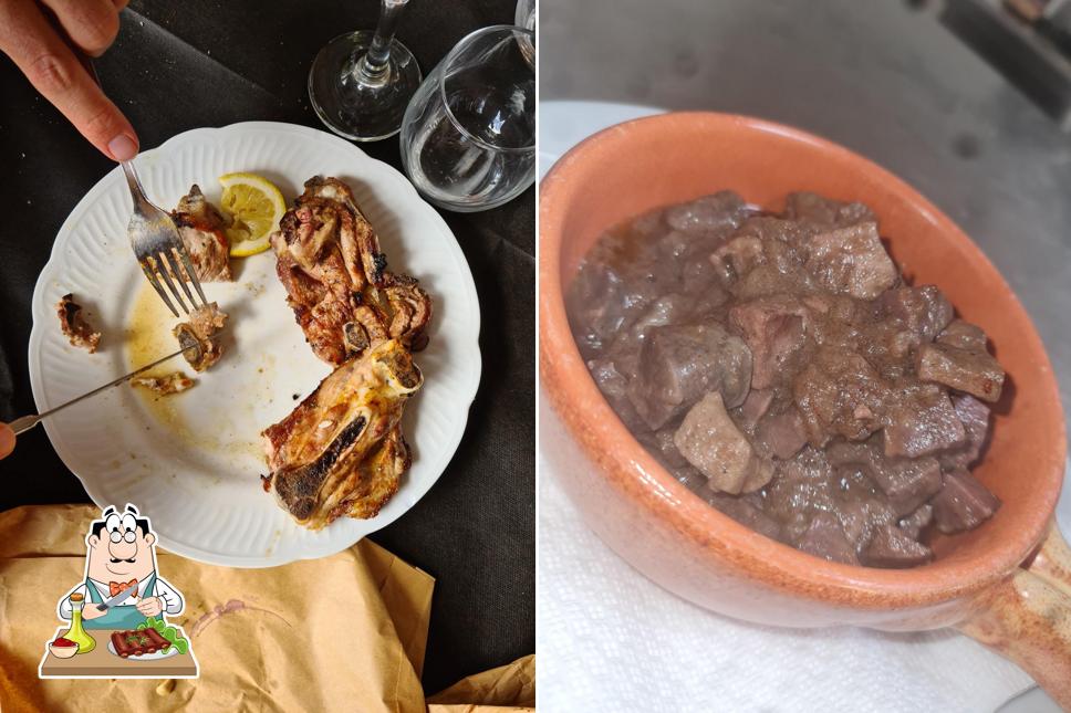 C'è un'ampia gamma di pasti per gli amanti della carne
