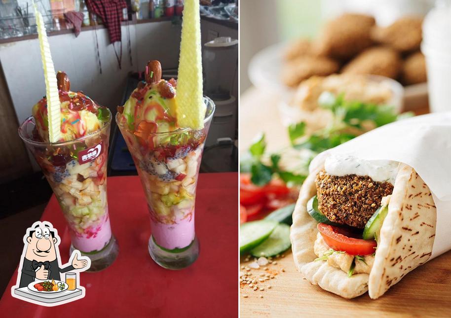 Food at elite café