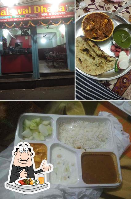 Food at Jaiswal Dhaba