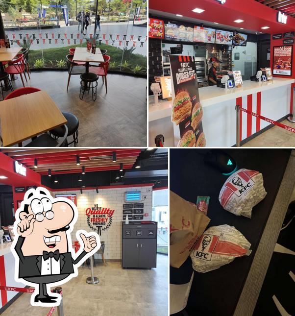 The interior of KFC