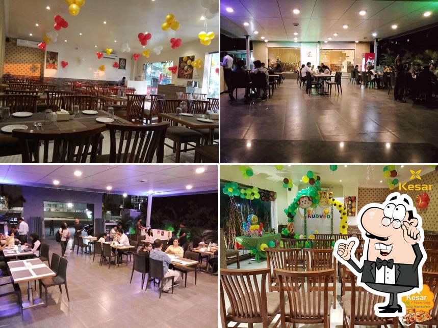 The interior of Kesar Family Restaurant