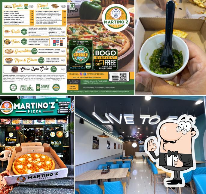 Here's a pic of Martino'z Pizza