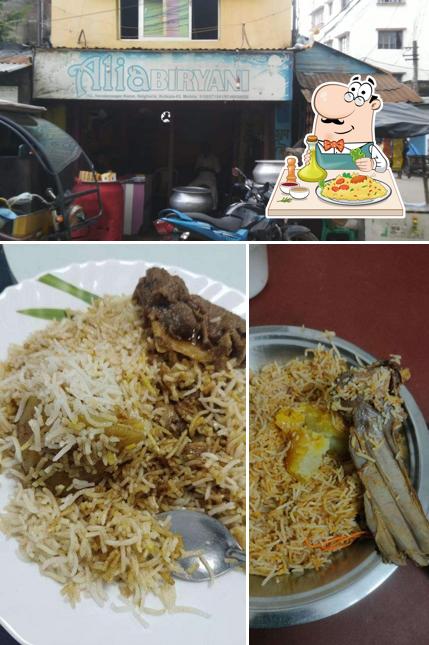 This is the photo depicting food and exterior at ALIA BIRIYANI