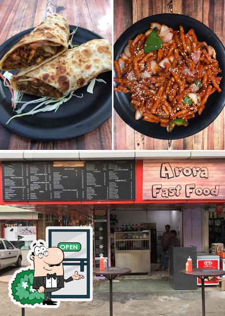 The exterior of Arora Fast Food