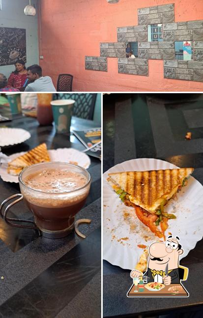 The image of food and interior at Cafe Fully Loaded
