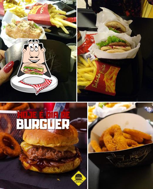 Clube sanduíches em Hamburgueria Mano's