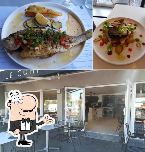 Installez-vous à l'une des tables de Le Comptoir Iodé