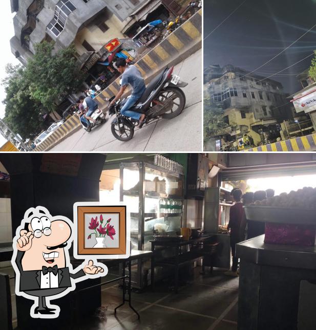 The restaurant's interior and exterior