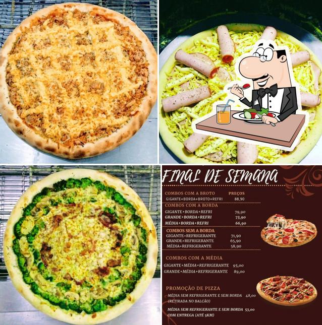 Comida em Vicu's Pizzaria