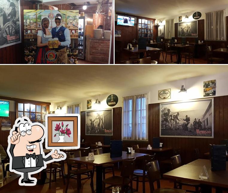 Gli interni di Waterloo brasserie