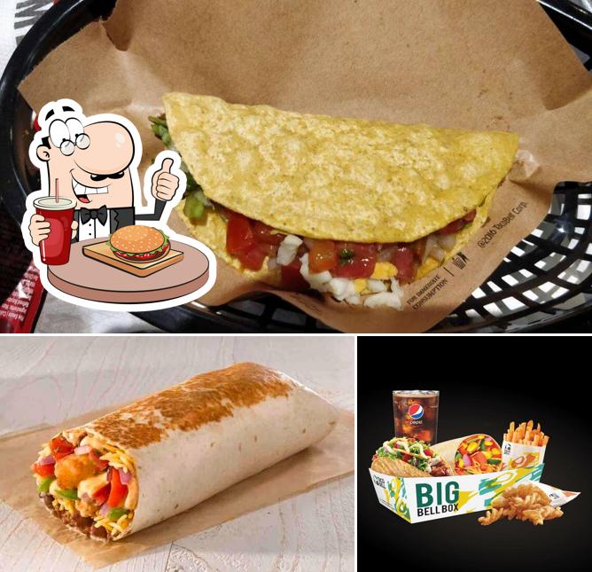 Order a burger at Taco Bell