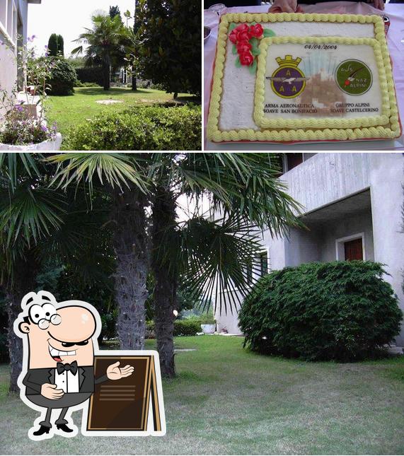 La esterno e torta del ristorante