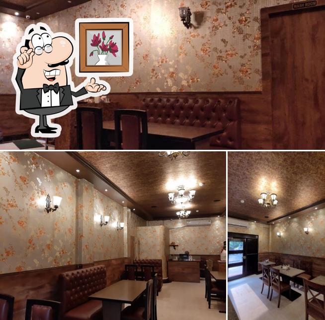The interior of Hatari Restaurant
