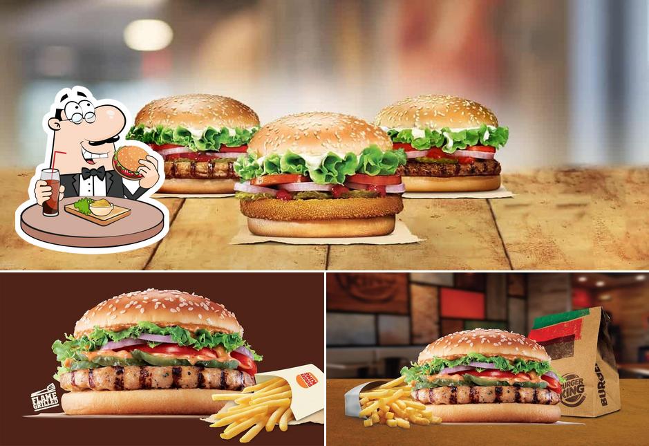 Try out a burger at Burger King