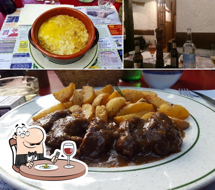 Dai un’occhiata alla foto che raffigura la cibo e birra di Grotto al Mulino