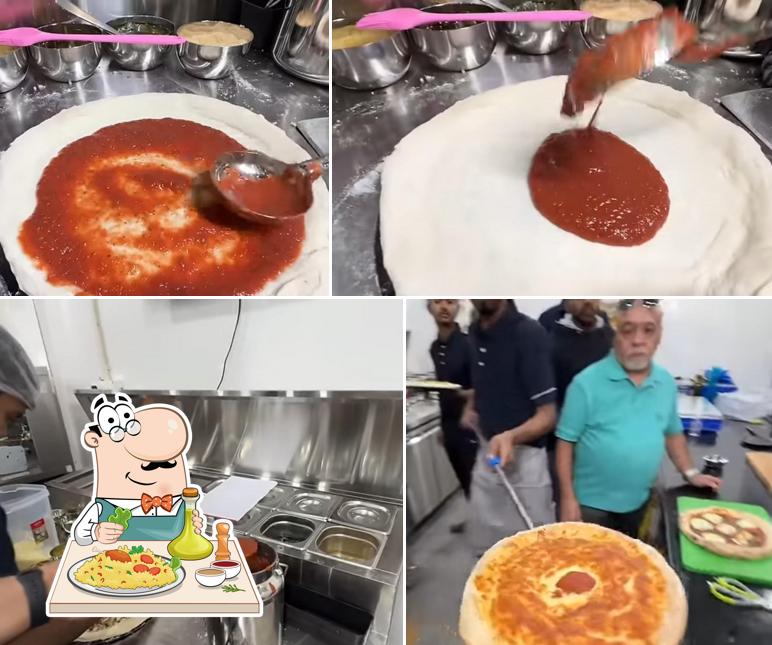 Food at Gustos Pizzeria