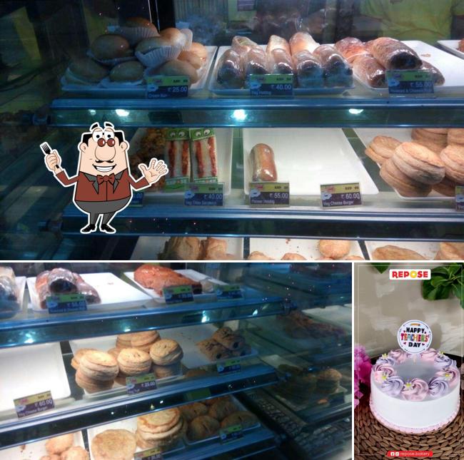 Food at Repose bakery