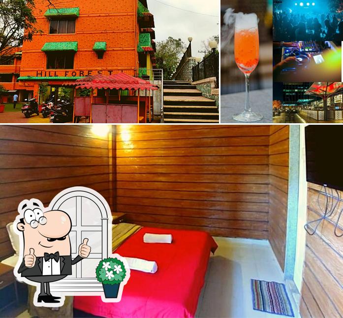 The restaurant's exterior and alcohol