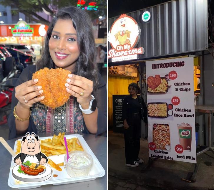 Food at Oh My Shawarma