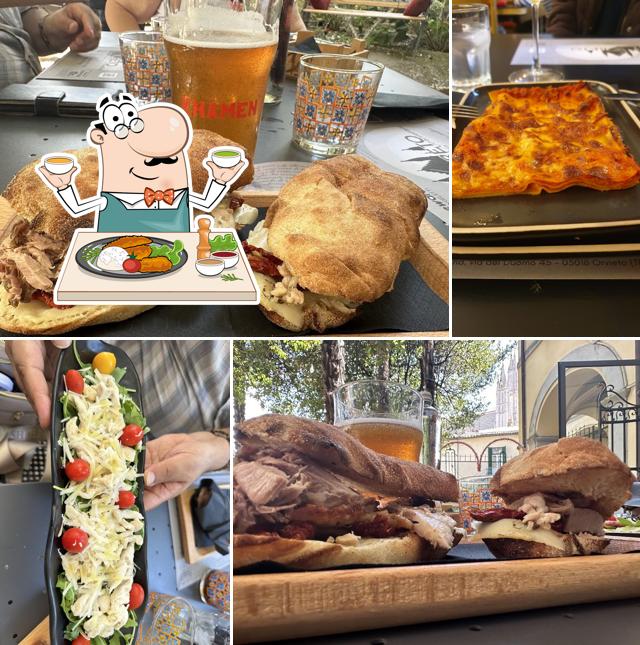 Panino con maiale stirato al Oreto Alta Norcineria Orvieto