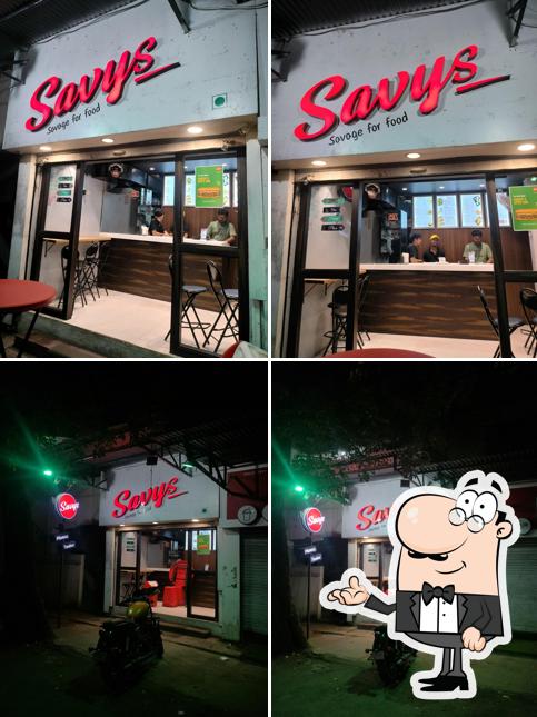 The restaurant's interior and exterior