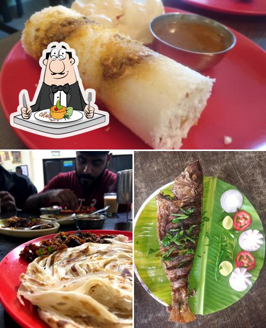 Food at ALLEPPEES Kerala Restaurant