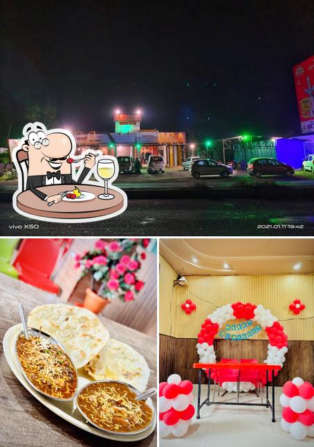 The picture of food and exterior at हॉटेल पल्लवी फैमिली रेस्टॉरंट
