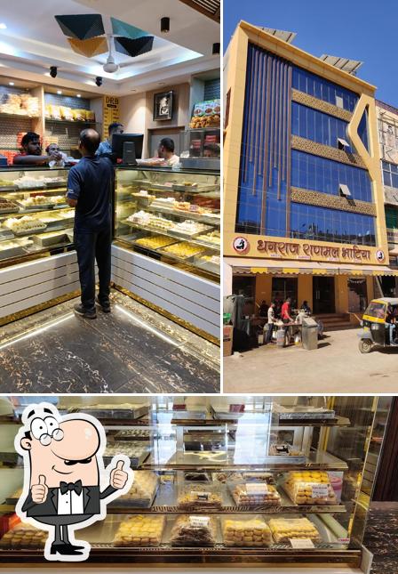 Look at this photo of Dhanraj Ranmal Bhatia Best Sweet Shop, Namkeen Shop, Famous Ghotua Laddo Shop, Famous Chaat Shop