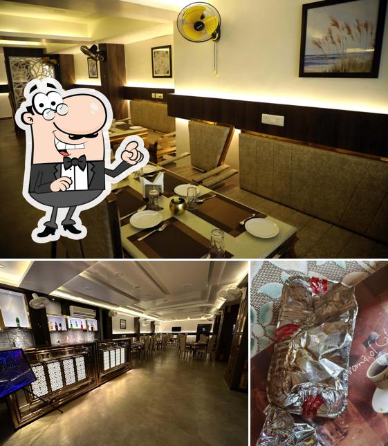 Among various things one can find interior and food at Mayfair