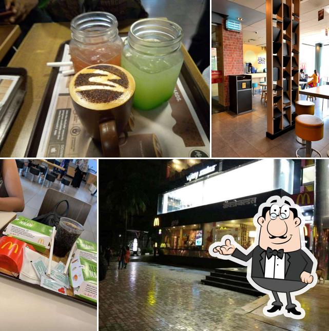 The interior of McDonald's Hub mall Goregaon