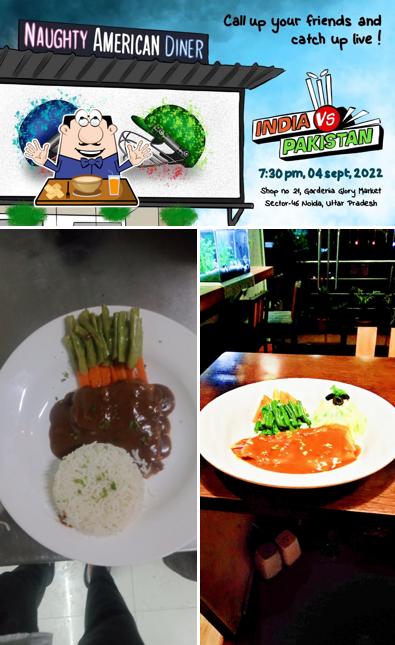 Food at Naughty American Diner