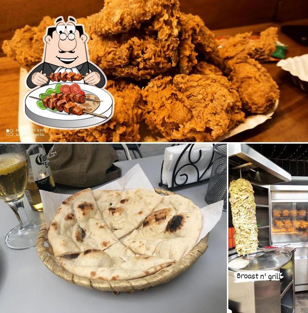 Fried chicken at Broast n Grill