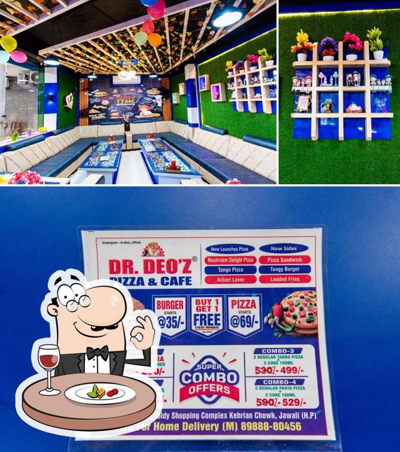 Take a look at the image displaying food and interior at Dr Deo'z Pizza and Cafe