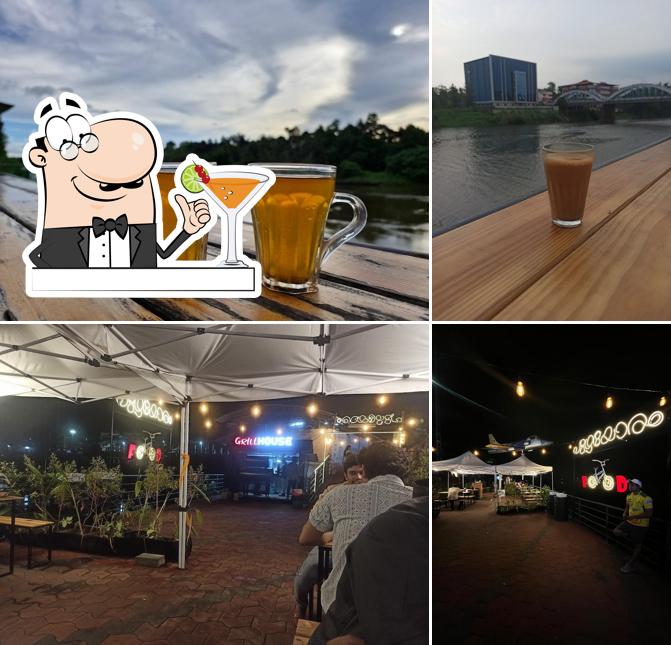 Among different things one can find drink and interior at Puzhayoram Cafe , Piravom