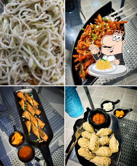 Spaghetti carbonara at Royal Bites