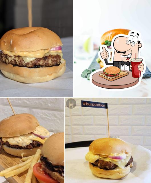 Get a burger at Burp Station